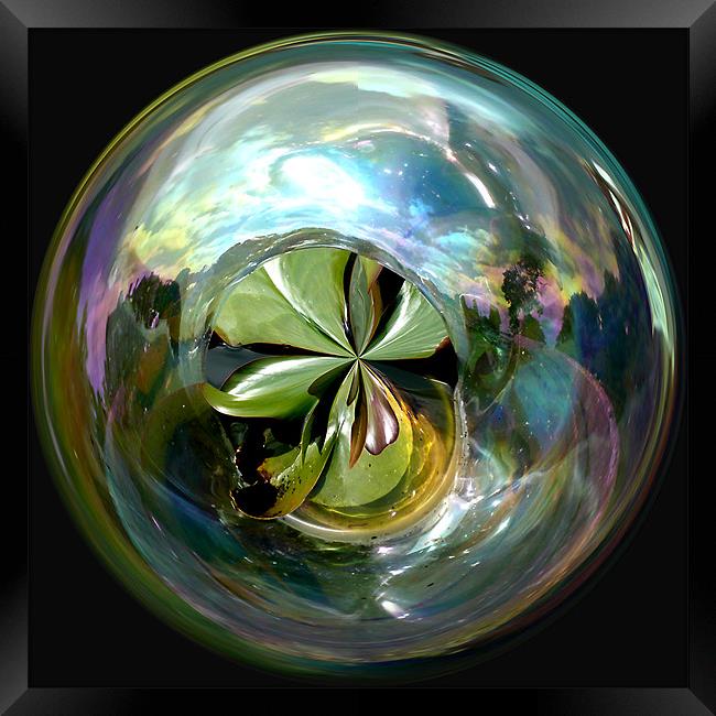Spherical Waterworld Framed Print by Robert Gipson