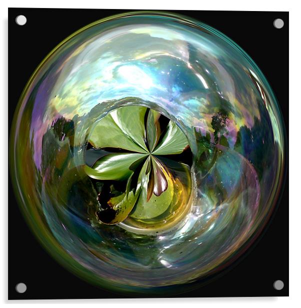 Spherical Waterworld Acrylic by Robert Gipson