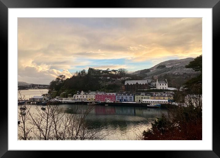 Portree Harbour Framed Mounted Print by Donna Jack