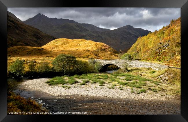 Spanish Bridge Framed Print by Chris Drabble