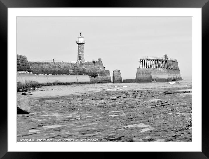 View from Whitby Rock  Framed Mounted Print by Fiona Williams