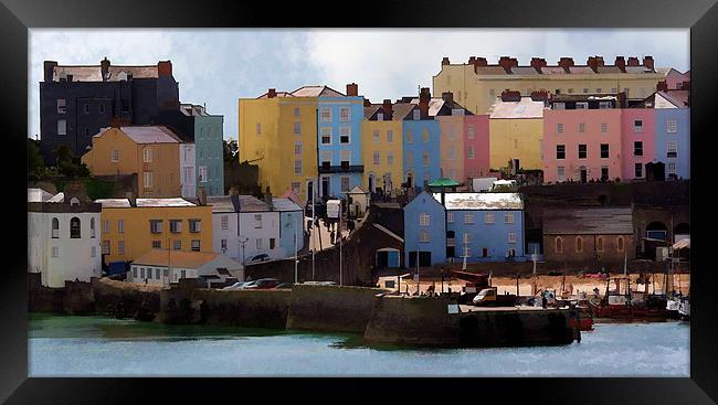 Tenby Harbour Framed Print by Tony Bates