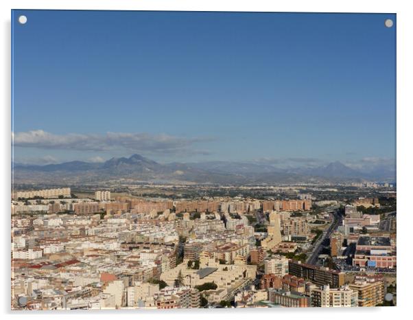 Alicante Cityscape  Acrylic by Jacqui Farrell