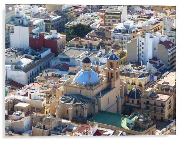 San Nicolas Cathedral Alicante  Acrylic by Jacqui Farrell