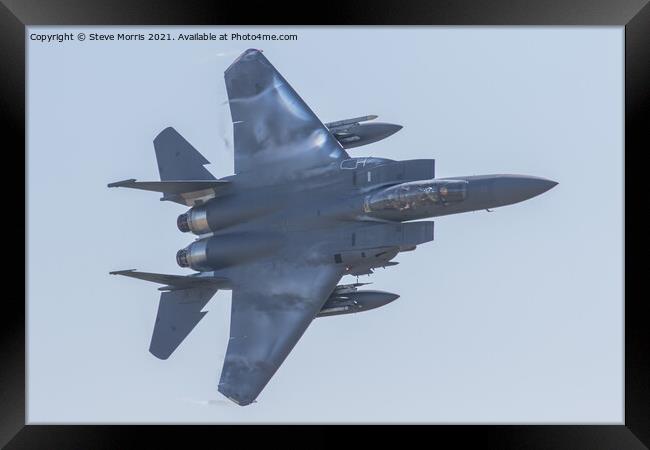 F15 Eagle Framed Print by Steve Morris