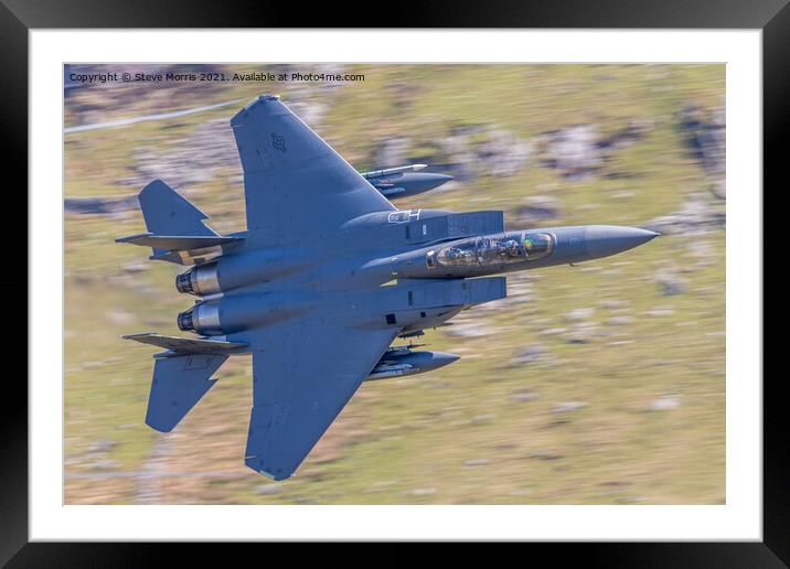 F15 Eagle  Framed Mounted Print by Steve Morris