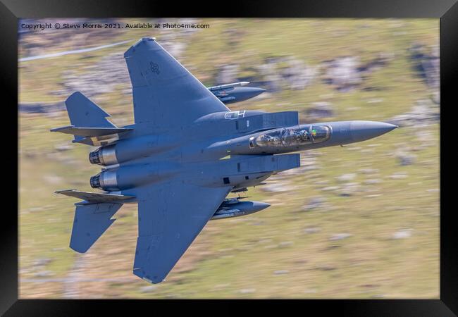F15 Eagle  Framed Print by Steve Morris