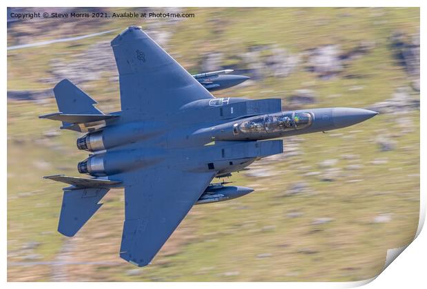 F15 Eagle  Print by Steve Morris
