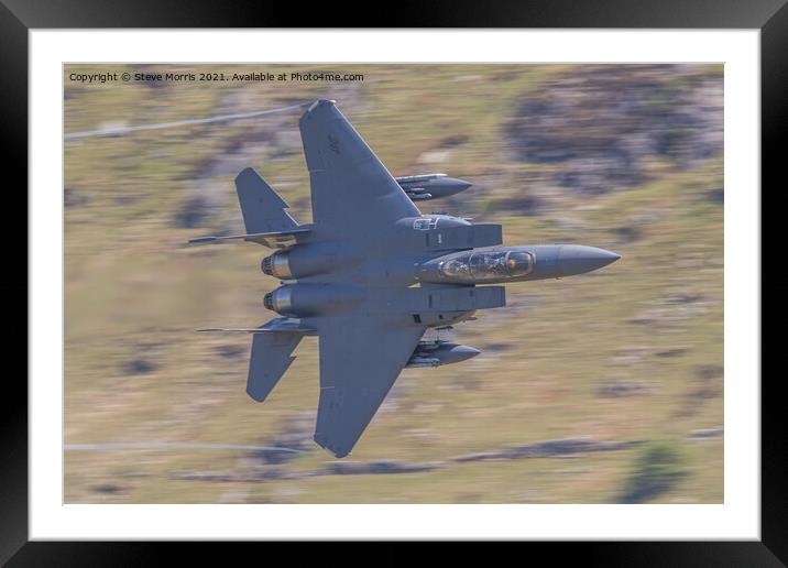 F15 Eagle Framed Mounted Print by Steve Morris