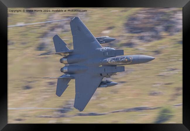 F15 Eagle Framed Print by Steve Morris