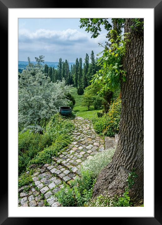 Sardy Gardens in Dordogne France   Framed Mounted Print by Michelle PREVOT