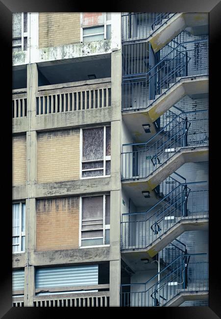 Park Hill Streets in the Sky #1 Framed Print by Paul Andrews