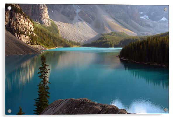 moraine lake,canada Acrylic by milena boeva