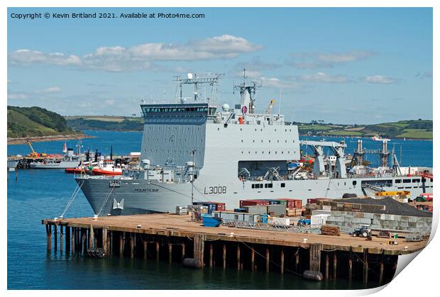 RFA Mounts Bay Print by Kevin Britland