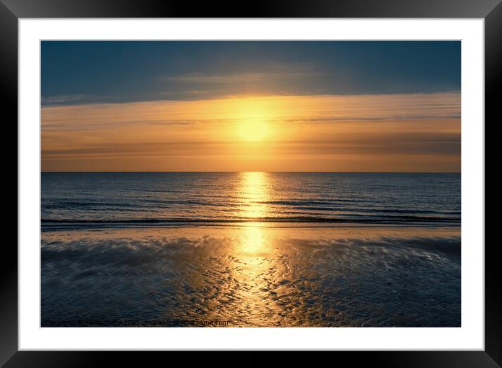 Stunning sunrise over the sea at Frinton Framed Mounted Print by Paula Tracy