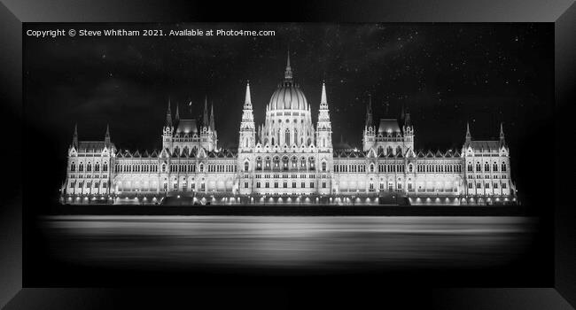 The Parliament Building, Budapest. Framed Print by Steve Whitham