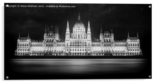 The Parliament Building, Budapest. Acrylic by Steve Whitham