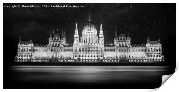 The Parliament Building, Budapest. Print by Steve Whitham