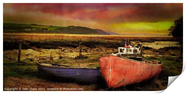 Old boats Print by Colin Chipp