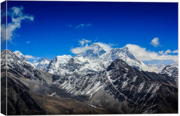 Mount Everest. Canvas Print by Sergey Fedoskin