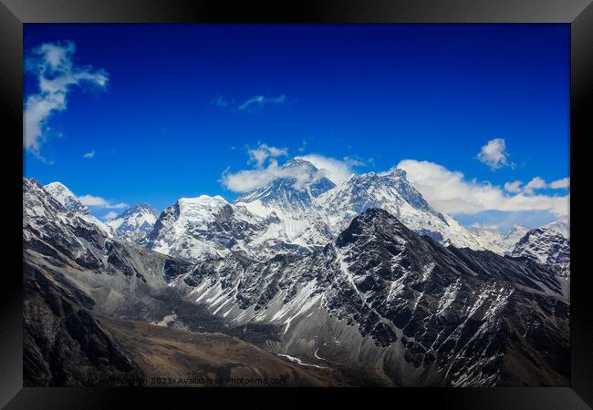 Mount Everest. Framed Print by Sergey Fedoskin