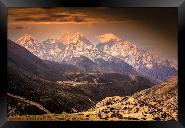 Himalayas. Framed Print by Sergey Fedoskin