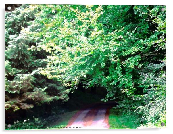 Leafy Tunnel Acrylic by Stephanie Moore