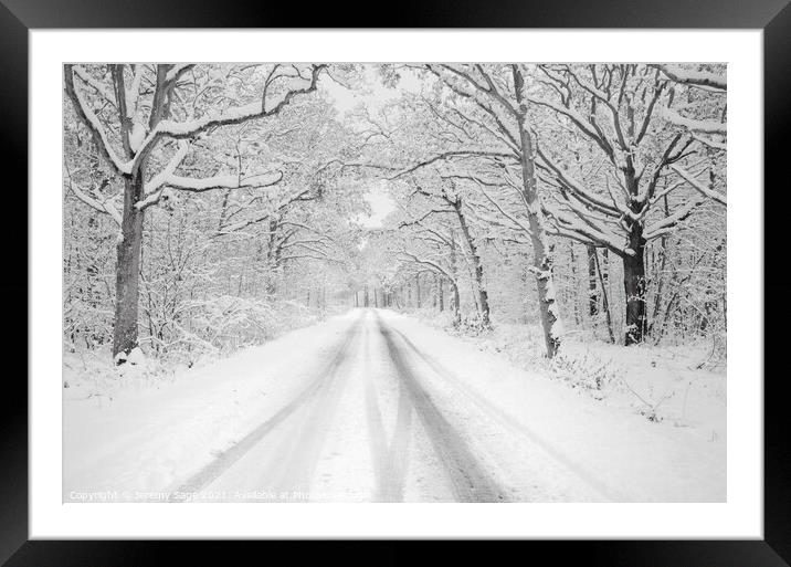 Serene winter wonderland Framed Mounted Print by Jeremy Sage