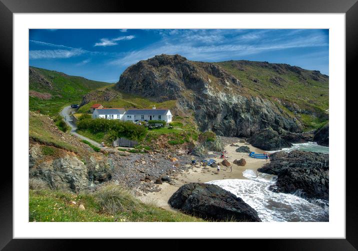 Cornwall Beach Framed Mounted Print by Scott Anderson