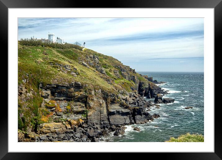 Lizard Point, Cornwall Framed Mounted Print by Scott Anderson