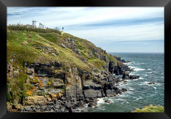 Lizard Point, Cornwall Framed Print by Scott Anderson