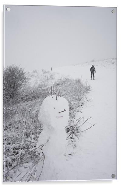 Snowman Acrylic by Graham Custance