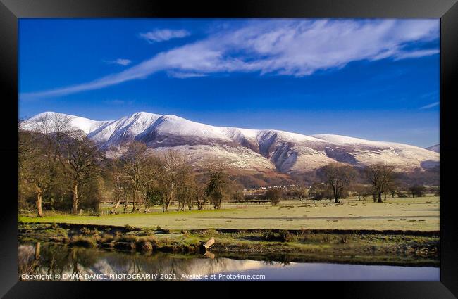 Winter on Skiddaw  Framed Print by EMMA DANCE PHOTOGRAPHY