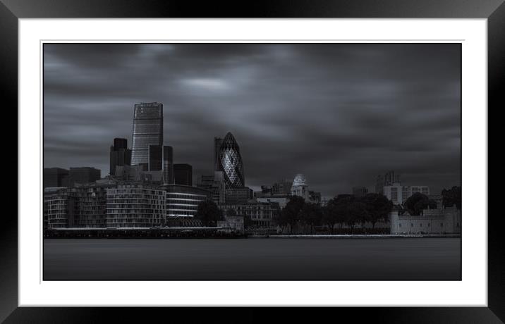 London Skyline Framed Mounted Print by Tony Swain