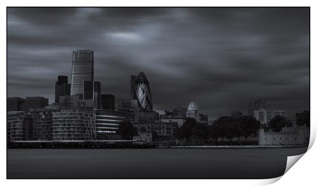 London Skyline Print by Tony Swain