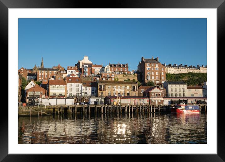 Whitby summer morning Framed Mounted Print by Jeanette Teare