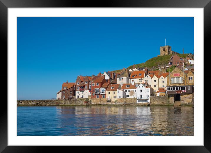 Whitby harbour Framed Mounted Print by Jeanette Teare