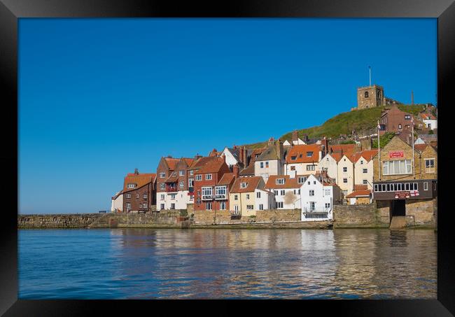Whitby harbour Framed Print by Jeanette Teare