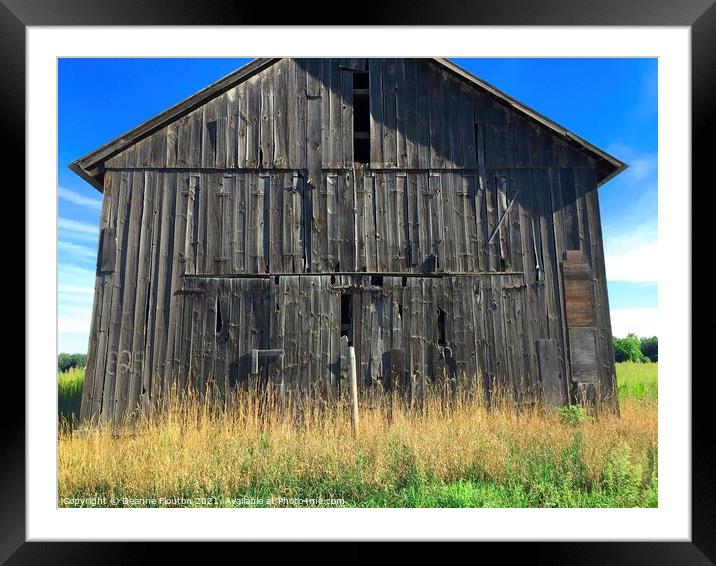 Timeless Tobacco Barn Framed Mounted Print by Deanne Flouton