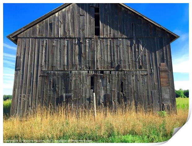 Timeless Tobacco Barn Print by Deanne Flouton