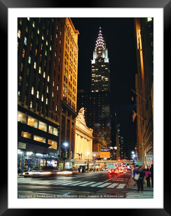 The Chrysler Building, Manhattan, New York Framed Mounted Print by EMMA DANCE PHOTOGRAPHY