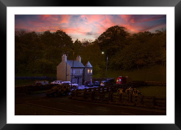 Sunset At Smallville Hall Framed Mounted Print by Steve Purnell