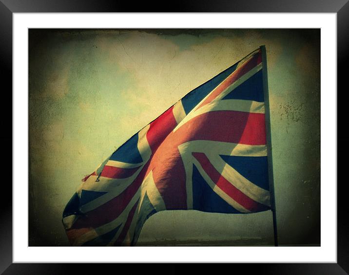 old flag Framed Mounted Print by Heather Newton
