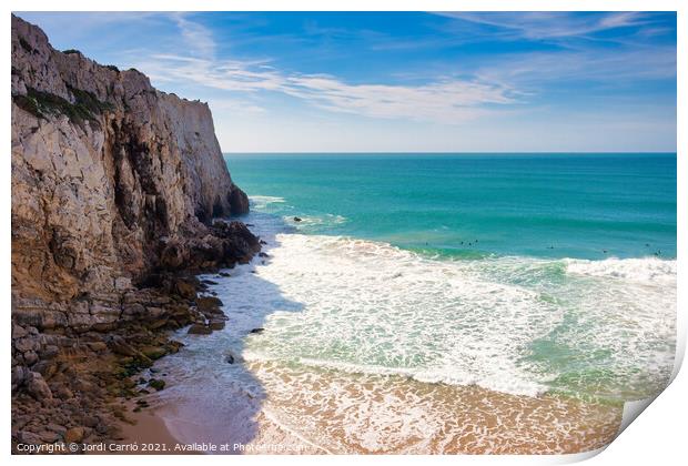 Cliffs of the coast of Sagres, Algarve - 4 Print by Jordi Carrio