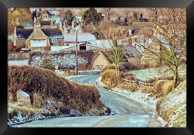 Little Oakley Village Northamptonshire Framed Print by Martyn Arnold