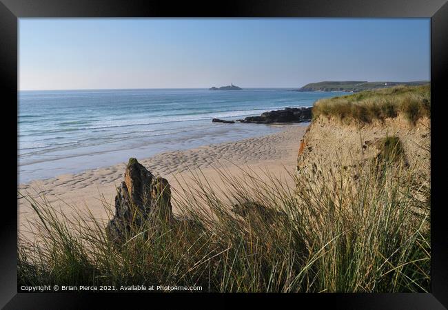 Hayle Gwithian Beach, Cornwall Framed Print by Brian Pierce
