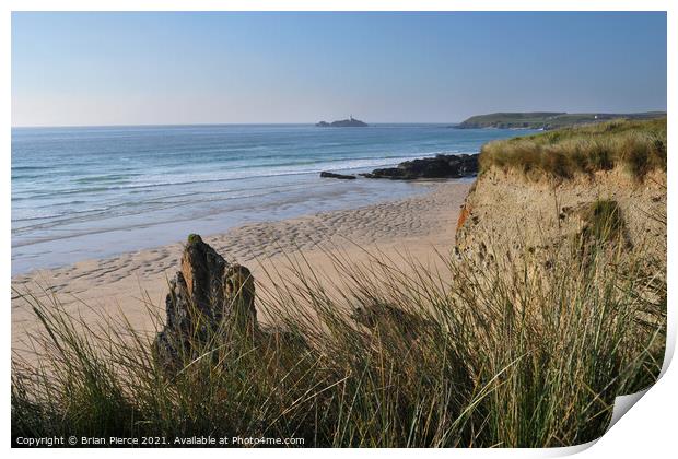 Hayle Gwithian Beach, Cornwall Print by Brian Pierce