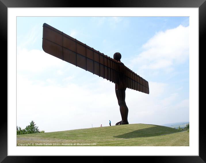 The Angel of the North Framed Mounted Print by Sheila Eames
