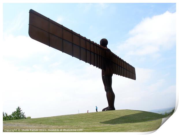 The Angel of the North Print by Sheila Eames