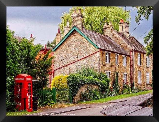 Great Oakley Village Northamptonshire Framed Print by Martyn Arnold